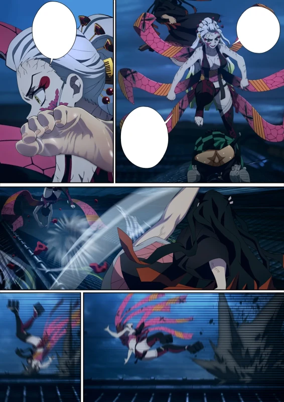 Daki’s Blood Demon Art: Trample 堕姫の血鬼術・紅蓮践踏 page 63