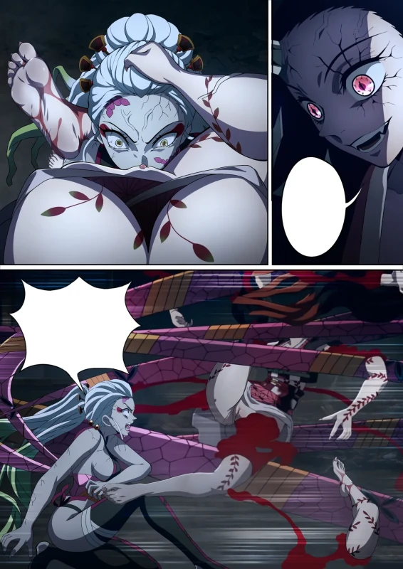 Daki’s Blood Demon Art: Trample 堕姫の血鬼術・紅蓮践踏 page 72