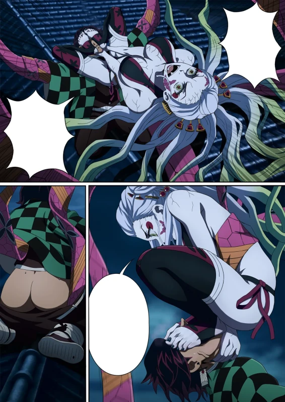 Daki’s Blood Demon Art: Trample 堕姫の血鬼術・紅蓮践踏 page 55