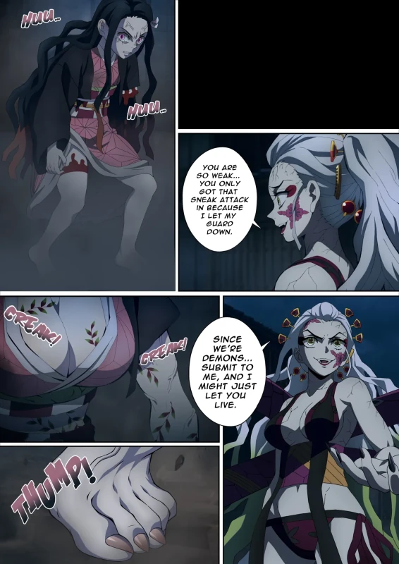 Daki’s Blood Demon Art: Trample 堕姫の血鬼術・紅蓮践踏 page 22