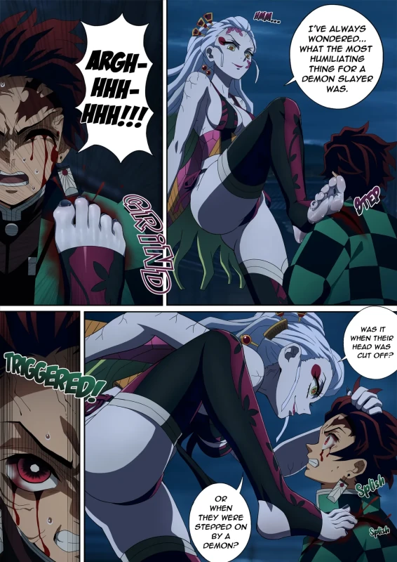 Daki’s Blood Demon Art: Trample 堕姫の血鬼術・紅蓮践踏 page 6