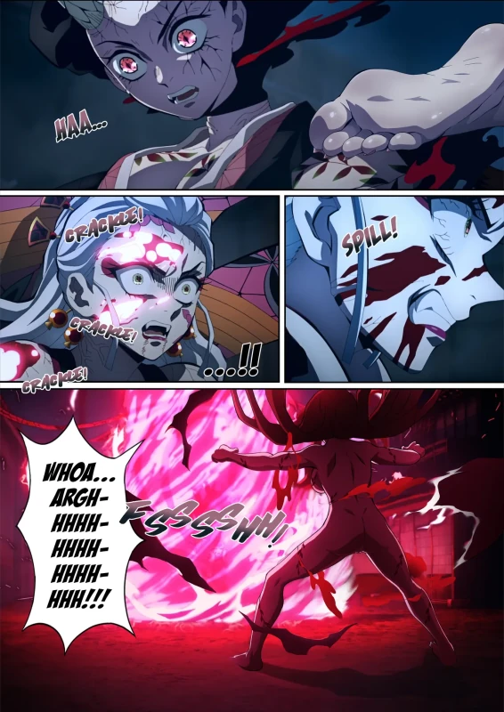 Daki’s Blood Demon Art: Trample 堕姫の血鬼術・紅蓮践踏 page 29