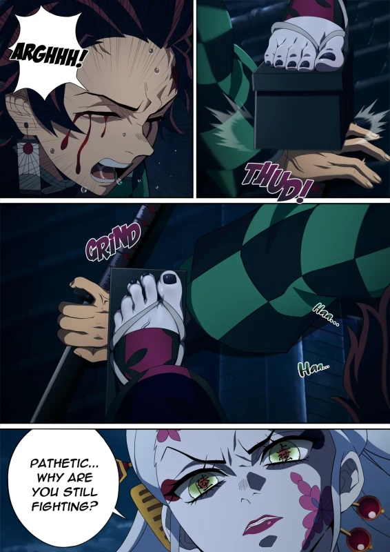Daki’s Blood Demon Art: Trample 堕姫の血鬼術・紅蓮践踏 page 4