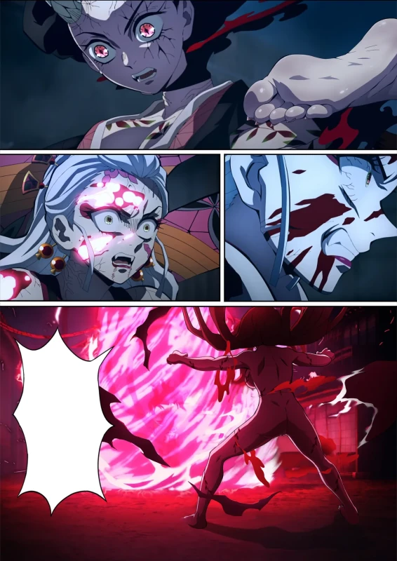 Daki’s Blood Demon Art: Trample 堕姫の血鬼術・紅蓮践踏 page 73