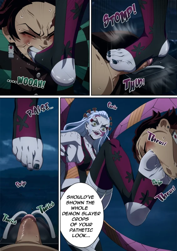 Daki’s Blood Demon Art: Trample 堕姫の血鬼術・紅蓮践踏 page 16