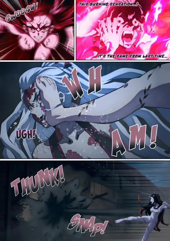 Daki’s Blood Demon Art: Trample 堕姫の血鬼術・紅蓮践踏 page 30