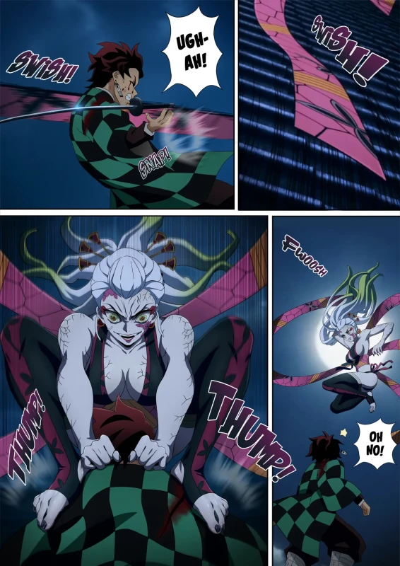 Daki’s Blood Demon Art: Trample 堕姫の血鬼術・紅蓮践踏 page 8