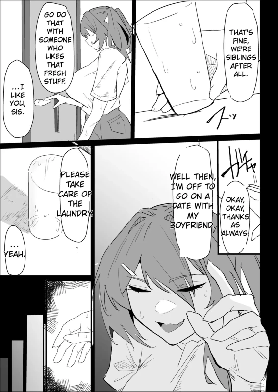 Kareshi Mochi no Shikatanaku Nuite Kureru Bakunyuu na Aneki | My busty older sister, who has a boyfriend, reluctantly helps me out. page 5
