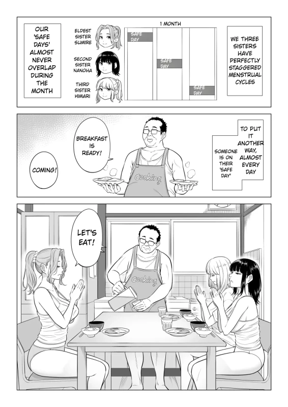 Ogifu-san no Seiyoku Shori wa Watashi tachi Sanshimai no Mochi mawari | Taking the turn - The story of how us three sister took care of our step-father needs page 10