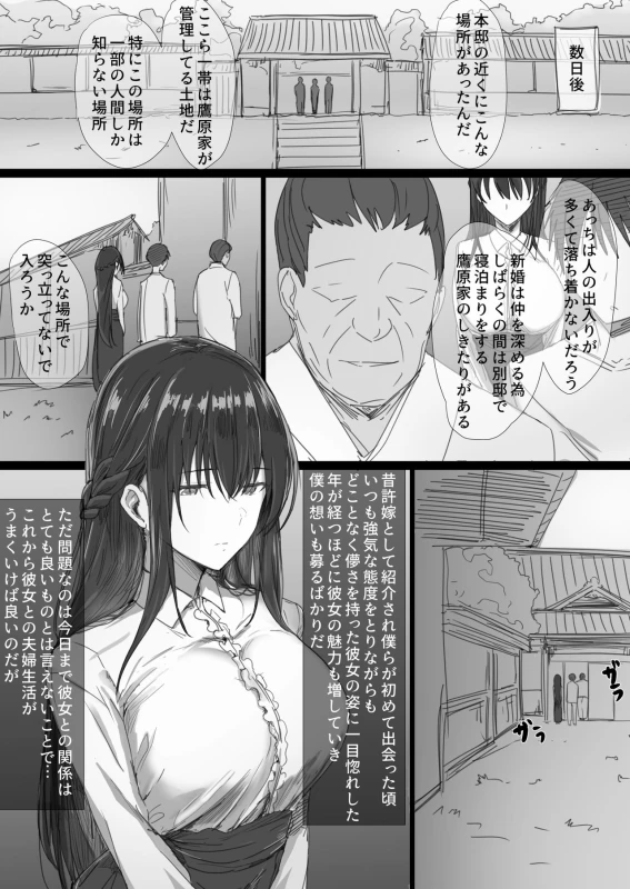 Ki ga Tsuyoi Seiso na Hitozuma Reijou ga Netorareru made no Ichibu Shijuu page 4