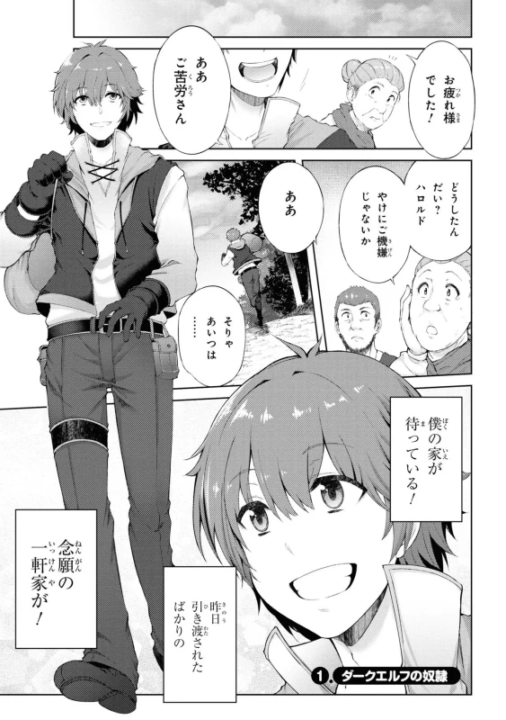 家が燃えて人生どうでも良くなったから、残ったなけなしの金でダークエルフの奴隷を買った。 第01巻 page 4
